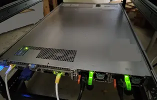 Picture of a rack-mounted server, Dell PowerEdge R630
